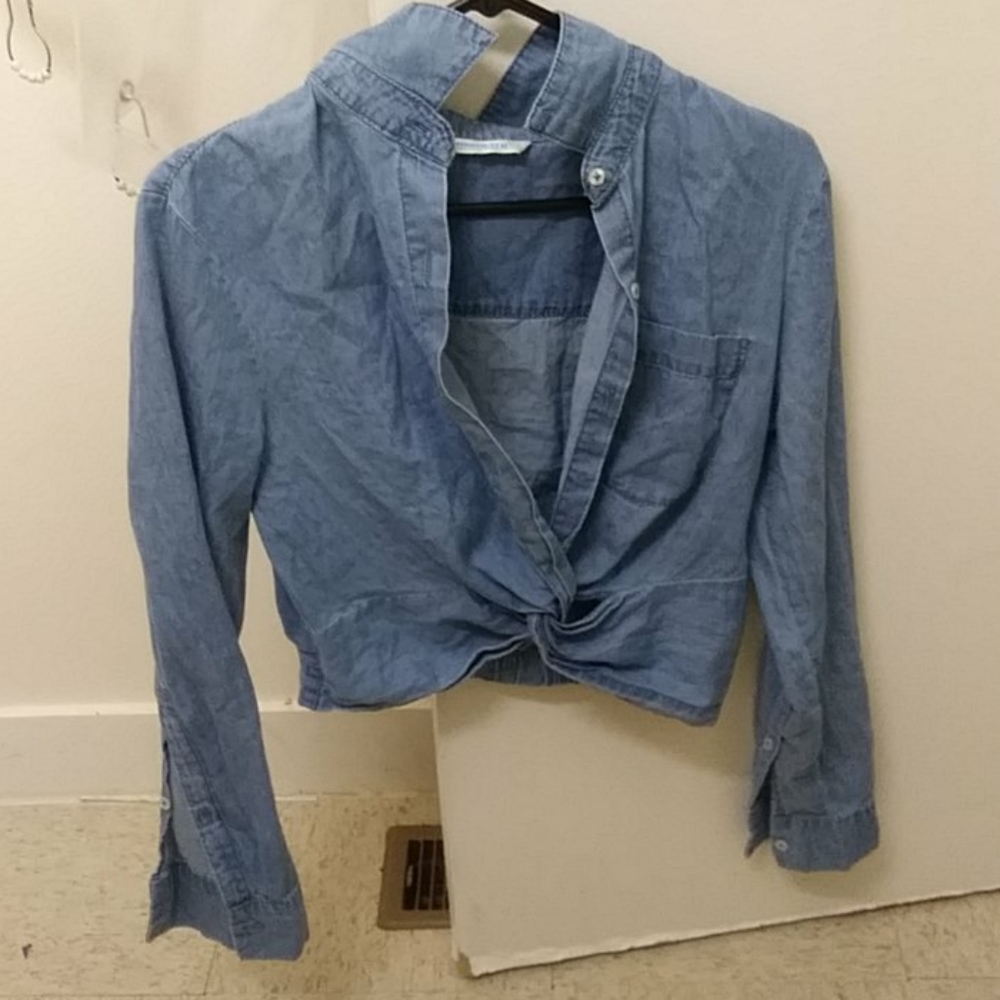 Denim crop top